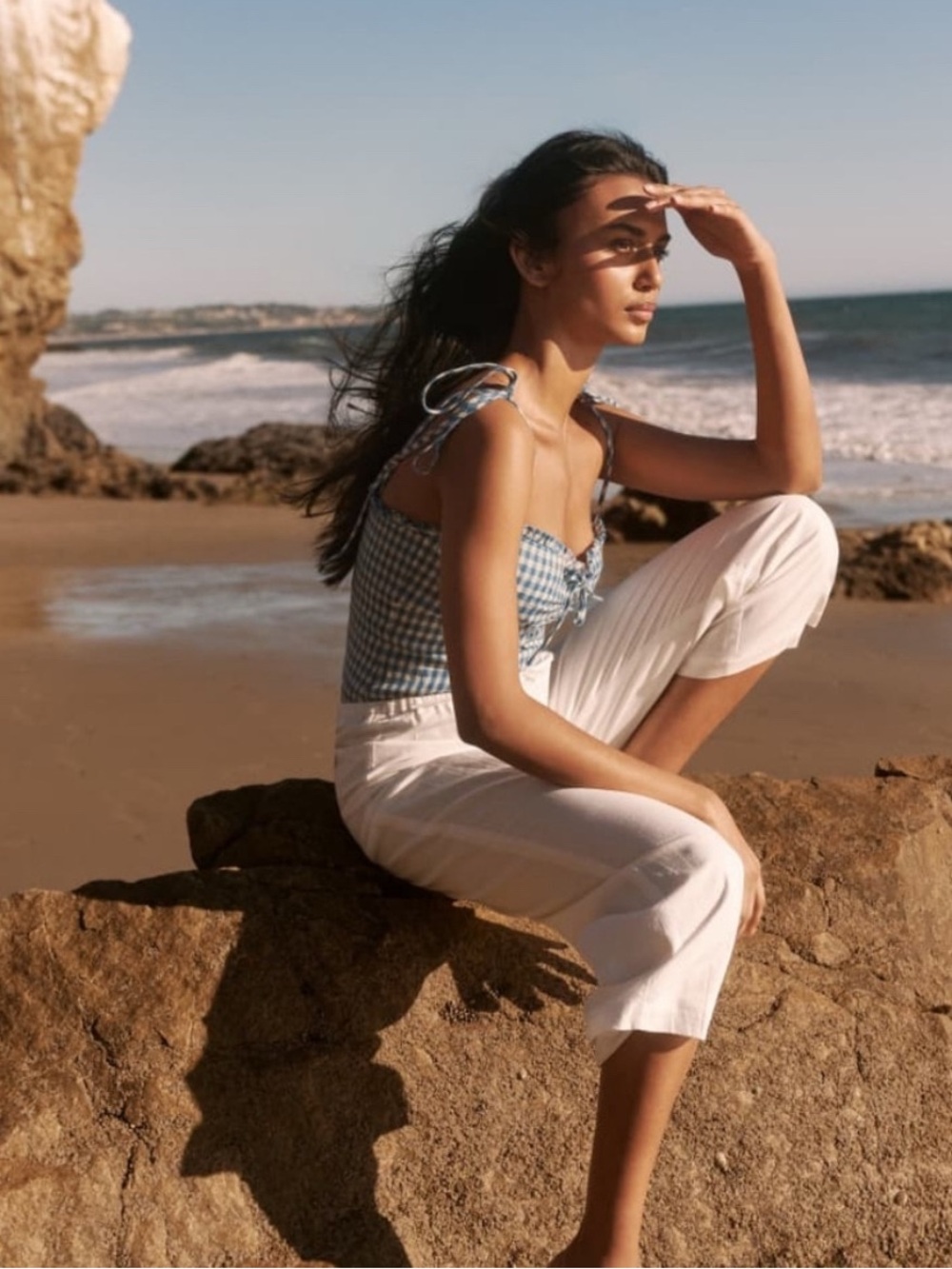 Reformation Holcomb Linen Top